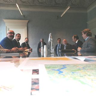 VIDEO. Gli australiani in Comune: «Vogliamo trasformare l'area dello stadio in un quartiere polifunzionale»