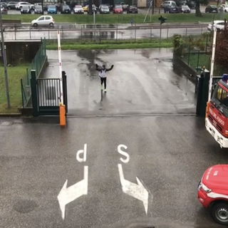 L'arrivo a Saronno dopo 60 chilometri di corsa