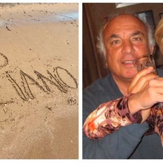 Gaetano Settegrani, salutato con una scritta sulla spiaggia da chi lo amava, ha raggiunto la sua Letizia
