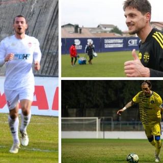 Banfi-Barzotti: li rivedremo assieme dall'inizio nel Varese? Qui sopra Guri e Scapinello attesi al gol da Varesina e Solbia - Foto Macchi, Scaringi e Lucchi