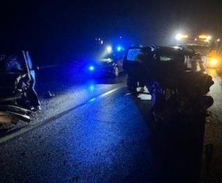 Le auto dopo l'incidente (foto LuinoNotizie.it)
