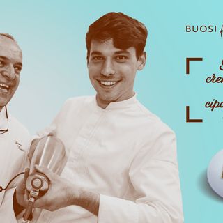 Buosi da mangiare - "Sfoglia con crema pasticcera salata e cipolle di tropea o zucchine"