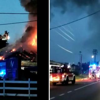 VIDEO. Incendio devasta il locale Buena Vista, colonna di fumo visibile a chilometri e viabilità difficoltosa