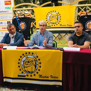 Galimberti alla presentazione dei Mastini: «La nuova pista ci sarà ma non la fai e non la smonti in un mese e mezzo». Torchio: «Quando il gioco si fa duro, i duri cominciano a giocare»