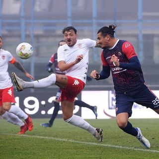 Parravicini-gol: Lumezzane avanti (foto tratta dalla pagina Facebook ufficiale dell'FC Lumezzane)