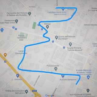 Un percorso pedonale dal parcheggio di via Sempione e Villa Mylius