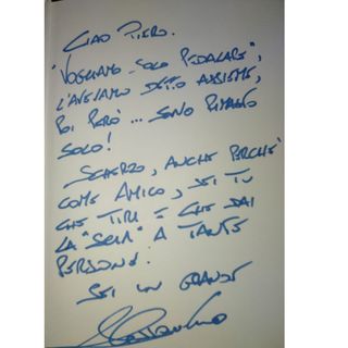 FORZA ALEX. In un bigliettino postato da Roberto Bof c'è tutta la forza di Zanardi: «Vogliamo solo pedalare assieme»