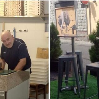 Raffaele Amato con le mani in pasta alla San Gennaro di via Robbioni