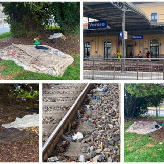 FOTO e VIDEO - Varese, stazione FS: fuori le novità, dentro degrado e bivacchi