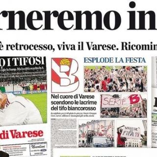 La prima pagina de &quot;La Provincia di Varese&quot; del 2 maggio 2015