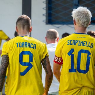 Torraca-Scapinello coppia gol della Solbiatese (foto Solbiatese Calcio 1911)