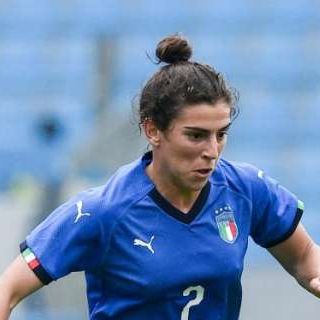 Valentina Bergamaschi in maglia azzurra in una foto pubblicata da milan-news