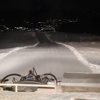 Lavori in corso sulla pista da sci in Forcora (foto dalla pagina Facebook di Forcora Ski)
