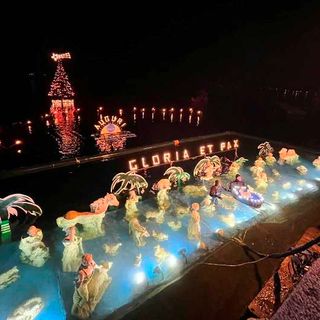 Il presepe sommerso nelle acque del lago Maggiore a Laveno Il presepe sommerso nelle acque del lago Maggiore a Laveno