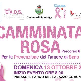 Domenica tutti a Sumirago per la Camminata Rosa Domenica tutti a Sumirago per la Camminata Rosa