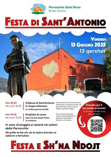 Oltre mille albanesi a Busto: per il patrono una messa nella loro lingua