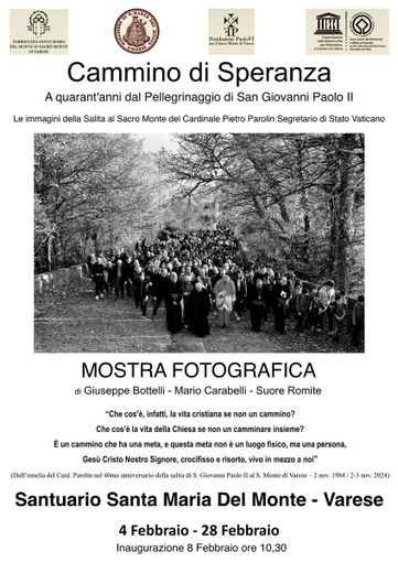 "Cammino di Speranza", una mostra al Sacro Monte