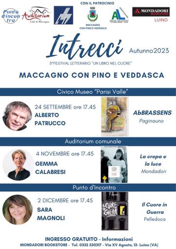 Riparte “Intrecci” dopo la pausa estiva