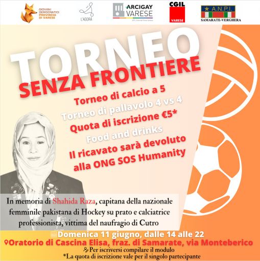 A Samarate un torneo in memoria di Shahida Raza
