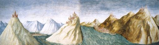 Veduta aerea di Castiglione Olona (foto di Franco Canziani)