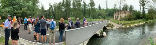 Tanta gente alla pedalata sulla pista lungo il Bardello: «Vogliamo arrivare fino al lago di Varese e al lago Maggiore»
