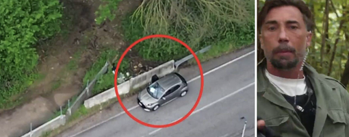 Brumotti da Striscia ad Origgio: con il drone scopre il take away della droga e ne recupera due chili