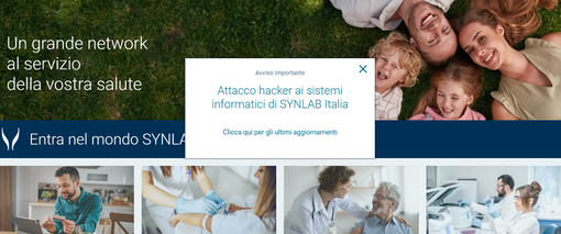 Attacco hacker ai sistemi informatici di Synlab Italia Attacco hacker ai sistemi informatici di Synlab Italia