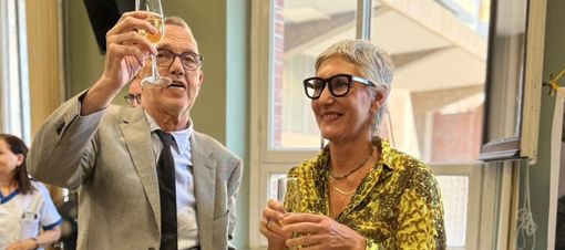 Il dottor Scandroglio con la dg Daniela Bianchi Il dottor Scandroglio con la dg Daniela Bianchi