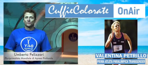 Umberto Pellizzari e Valentina Petrillo ospiti, ieri, delle Cuffie colorate Umberto Pellizzari e Valentina Petrillo ospiti, ieri, delle Cuffie colorate