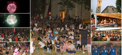Cena, bancarelle e fuochi hanno attirato migliaia di persone nel pratone vicino alla chiesetta di Casciago