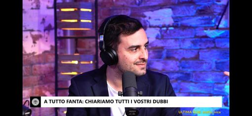 Stefano Ferrè durante un live con Cronache di Spogliatoio Stefano Ferrè durante un live con Cronache di Spogliatoio