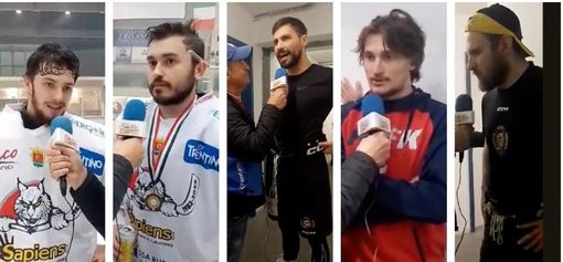 Da sinistra Rigoni, Christian Buono, Pietro Borghi, Perla e Raimondi