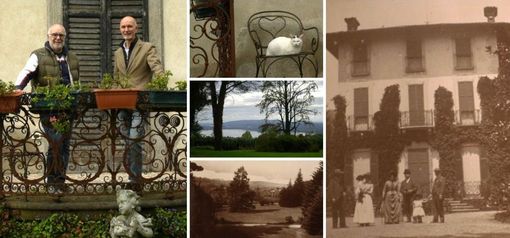 I fratelli Giuseppe e Carlo Alberto Aletti Alemagna affacciati dall'omonima villa di Barasso che con il parco è un luogo protetto e meraviglioso che dona scampoli di una passata magnificenza e di esistenze quasi leggendarie I fratelli Giuseppe e Carlo Alberto Aletti Alemagna affacciati dall'omonima villa di Barasso che con il parco è un luogo protetto e meraviglioso che dona scampoli di una passata magnificenza e di esistenze quasi leggendarie