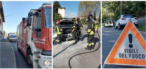 Fagnano, donna cade in casa: soccorsa dai vigili del fuoco. Auto in fiamme e Venegono e Cairate