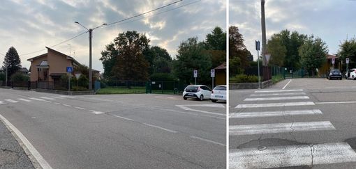 Via Caprera e l'attraversamento pedonale dell'Asilo Nido Comunale Via Caprera e l'attraversamento pedonale dell'Asilo Nido Comunale