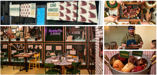 Sopra le vetrine del Mannarino in via Bolchini 15 a Varese, a un passo dallo stadio Sopra le vetrine del Mannarino in via Bolchini 15 a Varese, a un passo dallo stadio