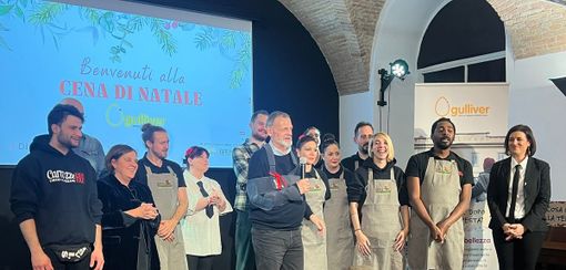 FOTO. La &quot;Grande Bellezza&quot; della cena di Natale solidale di Gulliver