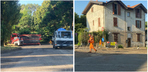 Chiusure ai due lati di via Portorose a Bizzozero per l'asfaltatura, da viale Borri e da via dei Cavalli all'altezza del cimitero e della chiesa di Santo Stefano Chiusure ai due lati di via Portorose a Bizzozero per l'asfaltatura, da viale Borri e da via dei Cavalli all'altezza del cimitero e della chiesa di Santo Stefano