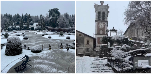 I Giardini Estensi imbiancati (foto Comune di Varese) e il Sacro Monte immerso in una magica atmosfera (foto Livio Lonati) I Giardini Estensi imbiancati (foto Comune di Varese) e il Sacro Monte immerso in una magica atmosfera (foto Livio Lonati)