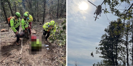 Soccorso alpino in azione a Dumenza: ventenne si ferisce mentre lavora nel bosco
