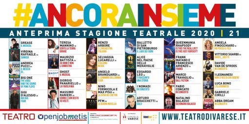 Teatro di Varese, ecco l'anteprima della stagione 2020-21: 30 spettacoli, si parte il 6 ottobre Teatro di Varese, ecco l'anteprima della stagione 2020-21: 30 spettacoli, si parte il 6 ottobre