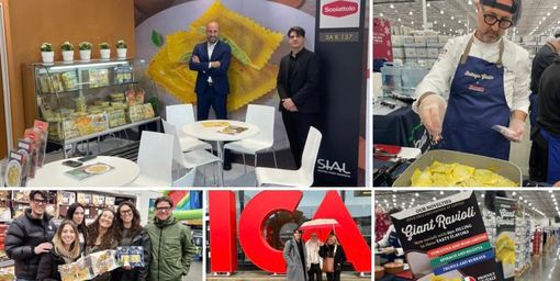 Max Di Caro e la sua famiglia dello Scoiattolo sul petto dei Mastini (da sinistra Vanetti, Marcello Borghi e Perino) Max Di Caro e la sua famiglia dello Scoiattolo sul petto dei Mastini (da sinistra Vanetti, Marcello Borghi e Perino)