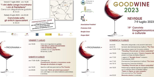 "Goodwine", a Neviglie il 19° convivio enogastronomico e culturale