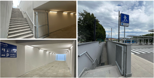 Il nuovo sottopasso che collega piazzale Kennedy con la stazione Nord in piazzale Trento a Varese Il nuovo sottopasso che collega piazzale Kennedy con la stazione Nord in piazzale Trento a Varese