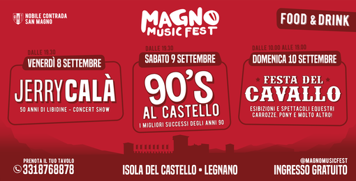 All'Isola del Castello tocca al “Magno Music Fest” con Jerry Calà e la Festa del Cavallo