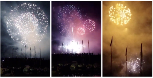 VIDEO. Ferragosto Lavenese, la magia dei "fuochi" incanta il lago Maggiore