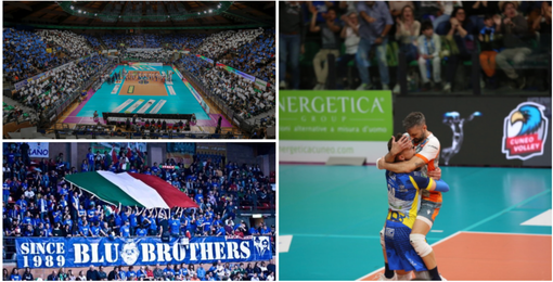 Cinquemila in delirio a Cuneo per il ritorno tra i grandi del volley (foto Targatocn.it)