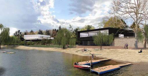 Il rendering della Nuova Marna di Sesto Calende che comprende anche la nuova sede del Circolo Sestese