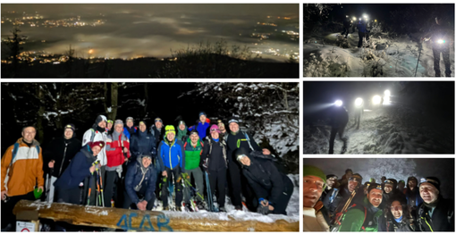 La "compagnia delle ciaspole" che la scorsa notte ha raggiunto il Forte di Orino in uno scenario innevato e magico La "compagnia delle ciaspole" che la scorsa notte ha raggiunto il Forte di Orino in uno scenario innevato e magico