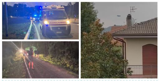 Un uomo in parapendio precipita nella zona dei Ronchi (foto a destra) e i soccorritori mentre setacciano la vegetazione a fianco della ciclabile Un uomo in parapendio precipita nella zona dei Ronchi (foto a destra) e i soccorritori mentre setacciano la vegetazione a fianco della ciclabile